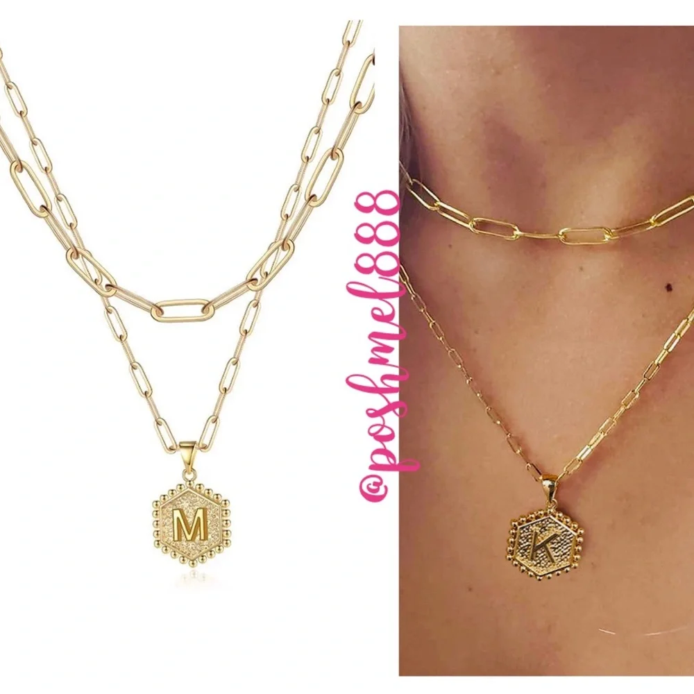::✨Delicate [GOLD] Layered Initial Necklace Set